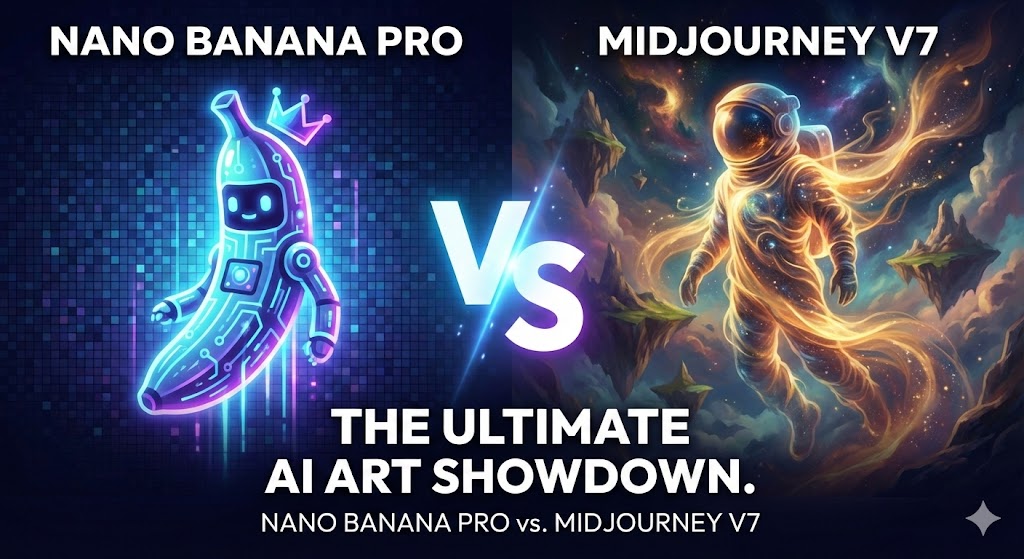 Nano Banana Pro vs. MidJourney V7: The Ultimate AI Art Showdown